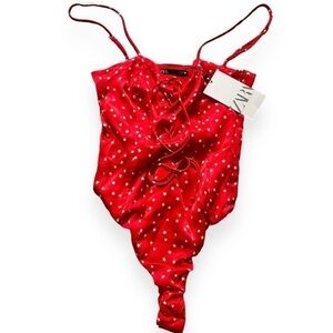 ZARA STARS ONE-PIECE SWIMSUIT